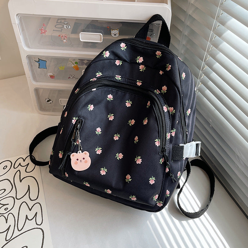 Blumendruck Freizeit Schul Rucksack