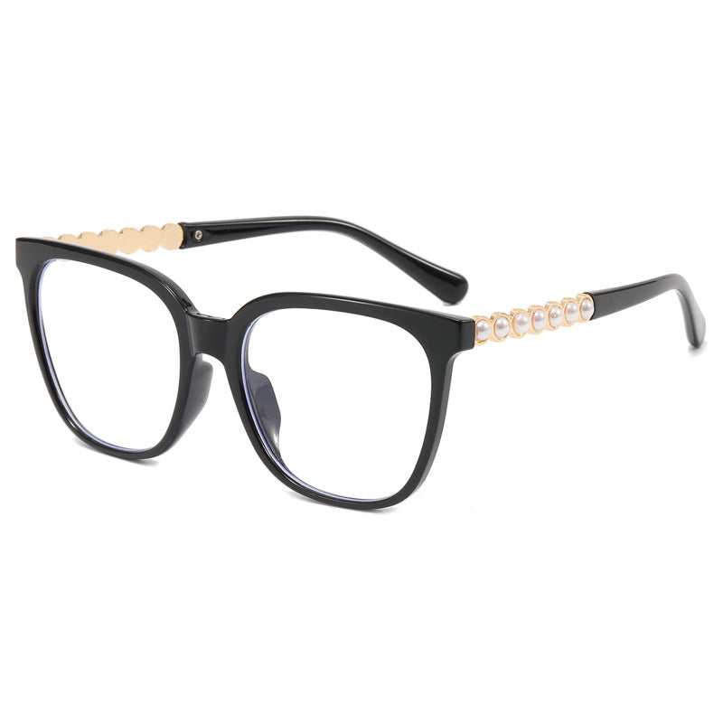 Damen Oversize-Sonnenbrille mit eleganter Perlenschmuck-Verzierung Brehn