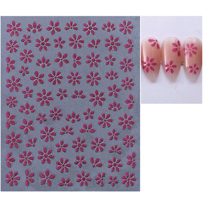 Floral Nagelkunst Aufkleber Blatt