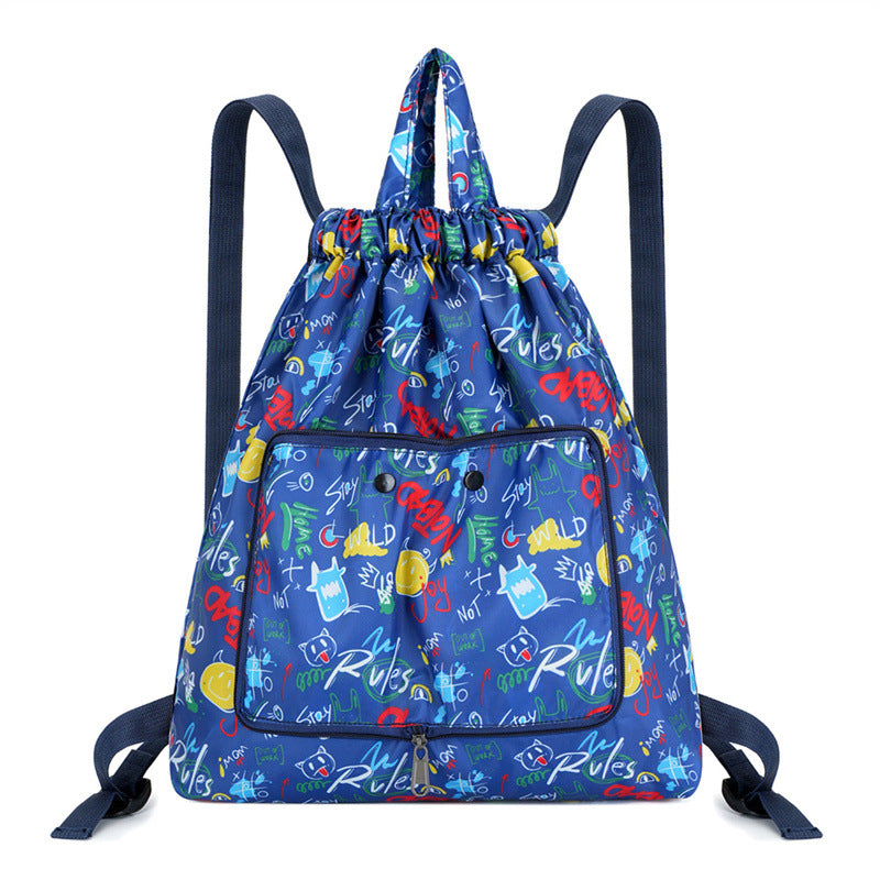 Leichter Blumen-Schnür-Rucksack Brehn