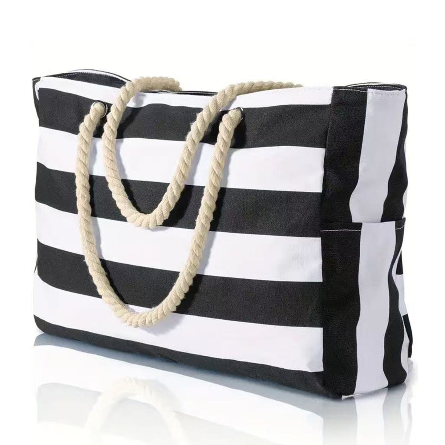 Strandtasche mit Robusten Seilgriffen Brehn