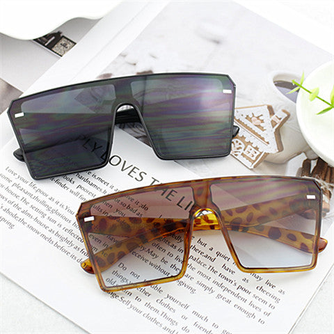 Damen Oversized Shield-Sonnenbrille Brehn