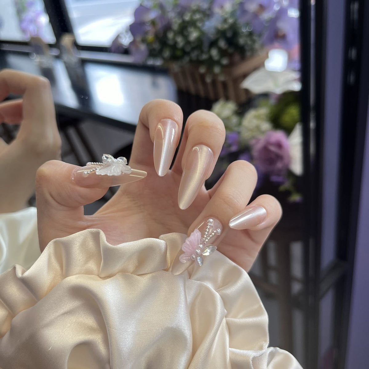 Dekorative Glitzernde Press-On Nail Tips Brehn