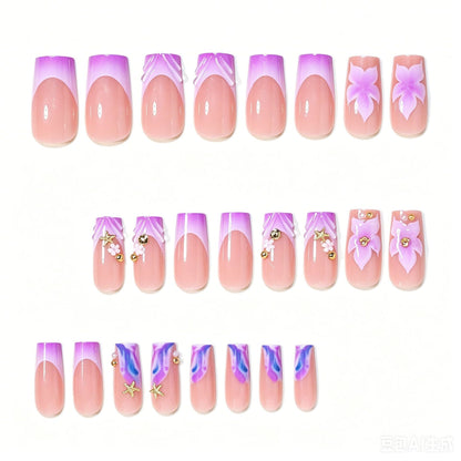 Dekorative Blumen Acryl Nagelkunst Tipps Brehn
