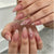 Dekorative florale Press-On Nagelspitzen Brehn
