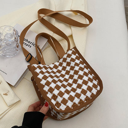 Strukturiert Gewebte Handtasche