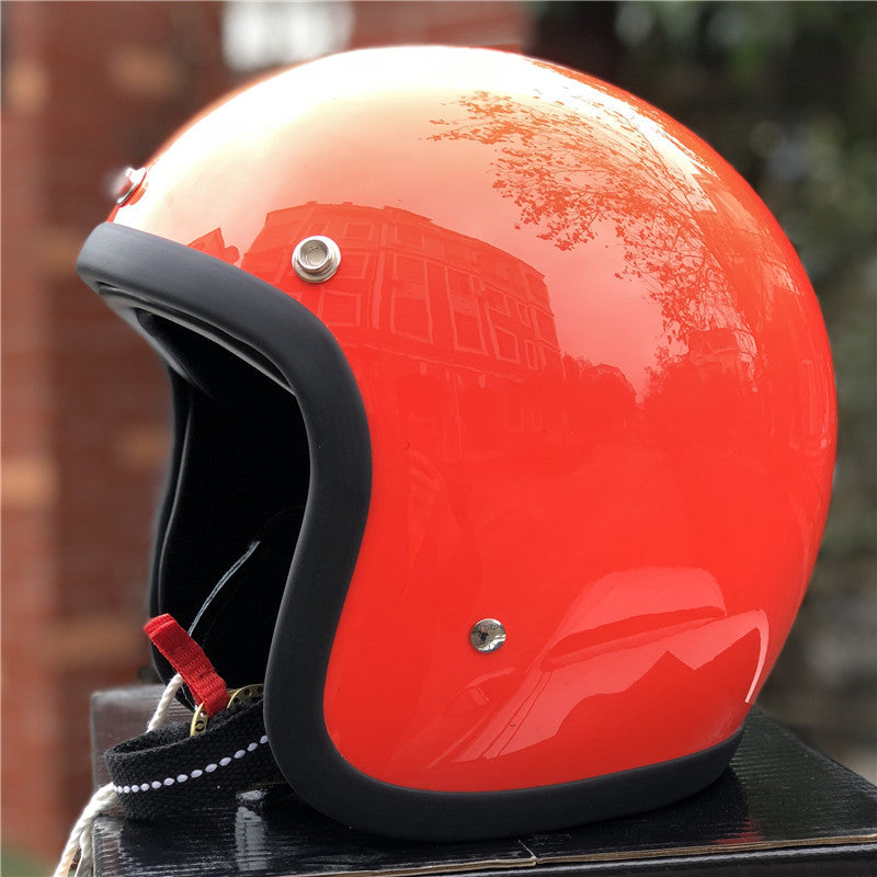 Klassischer Cruiser Motorrad Sicherheitshelm Brehn
