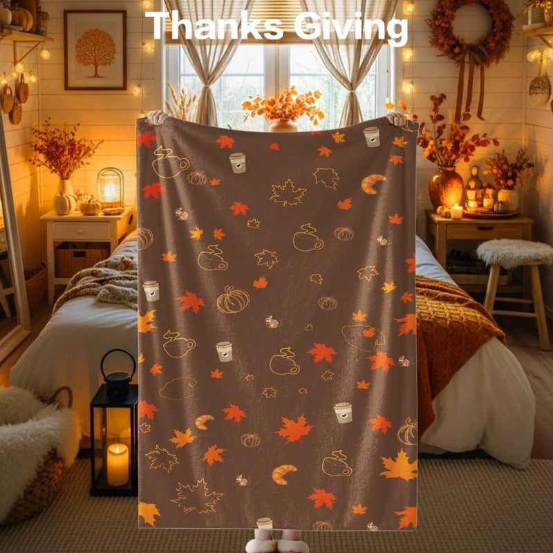 Thanksgiving-Themen Kuscheldecke
