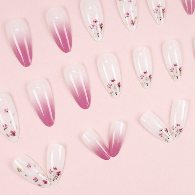 Premium Floral Acryl Nagelverstärkungen Brehn
