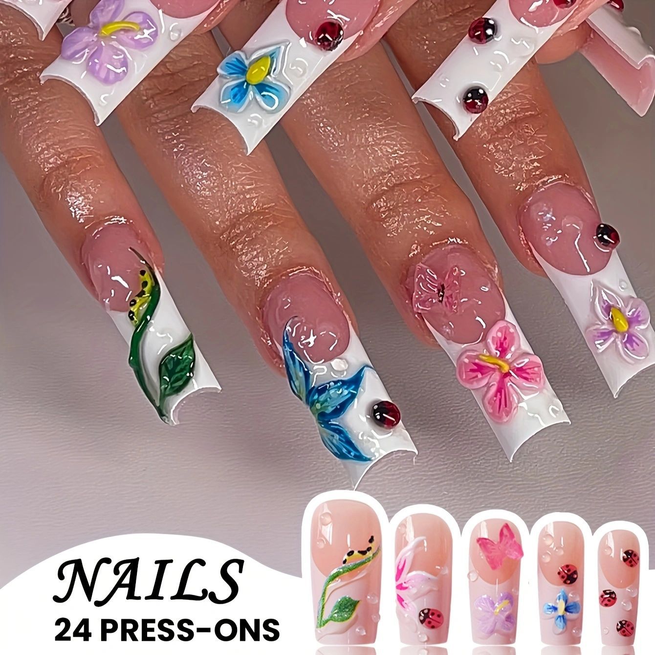 Floral Art Press-On Nägel Brehn