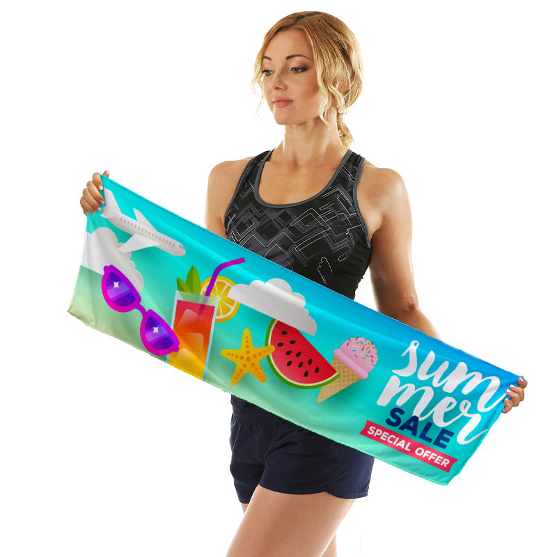 Sportliches Mikrofasertuch mit lebendigem Sommerdesign Brehn
