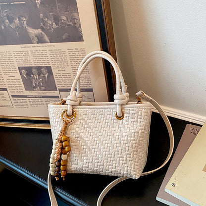 Gewebte Leder Mini-Handtasche