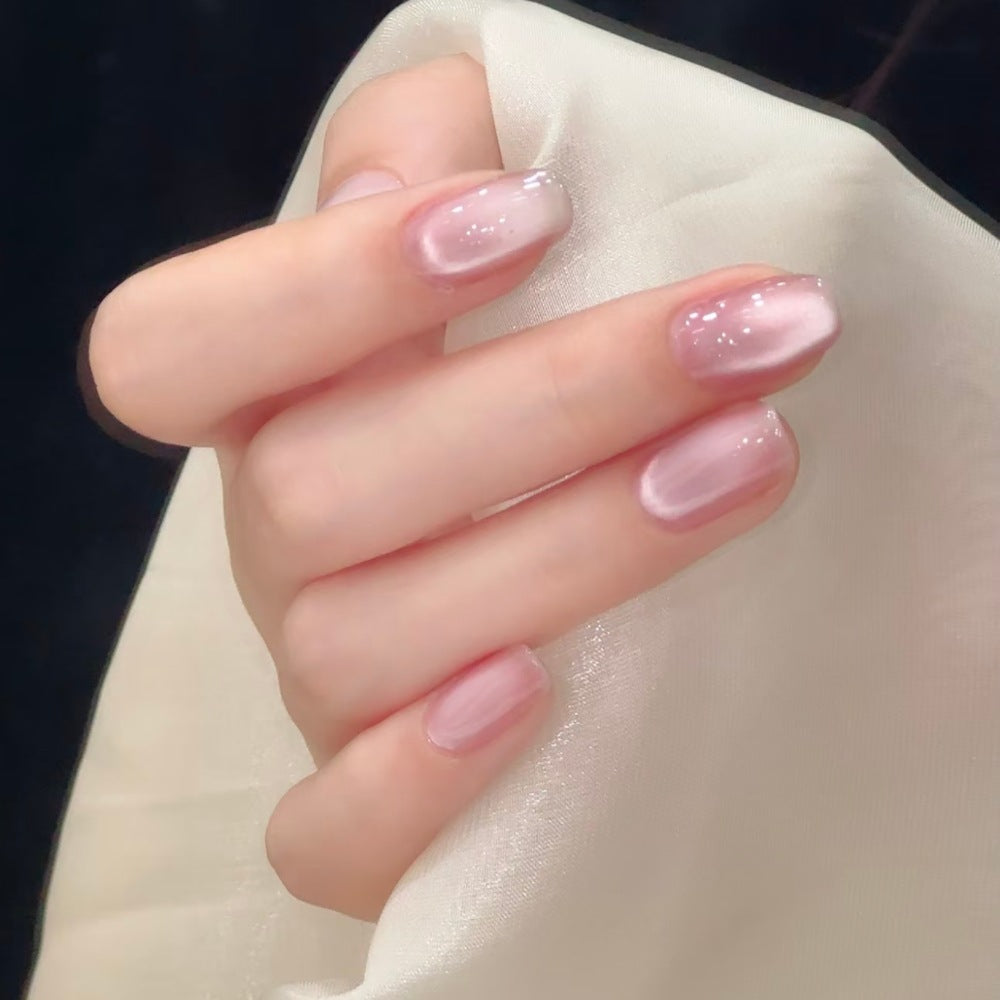 Premium Glänzende Ombre Press-On Nagelverlängerungen Brehn