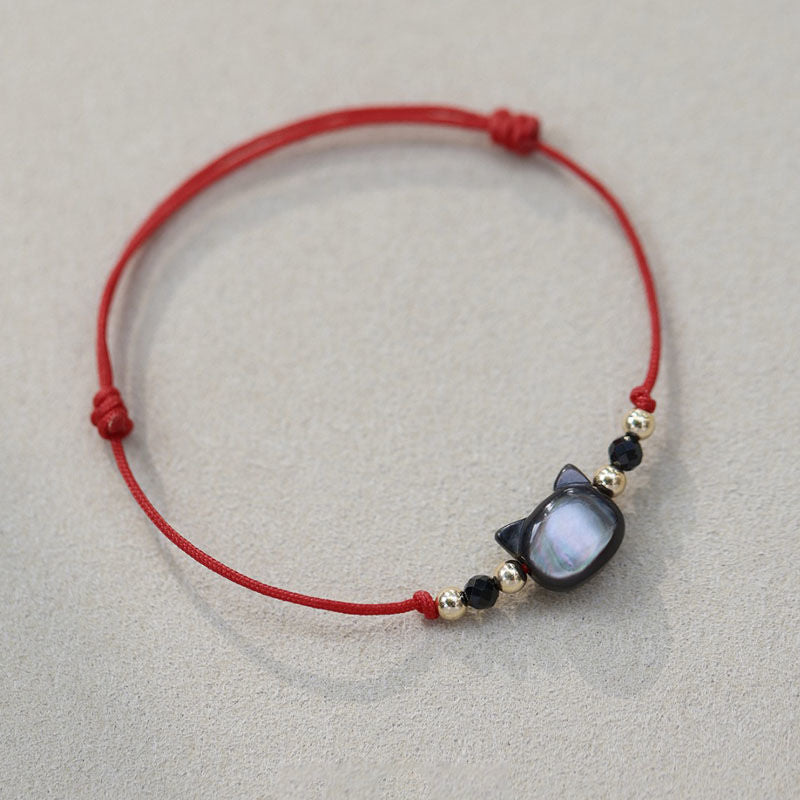 Verstellbares Katzen-Themen Charm-Armband Brehn