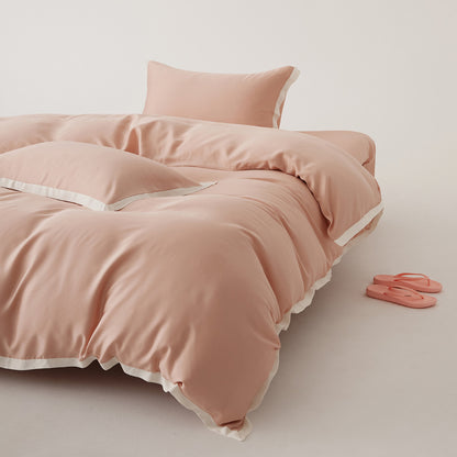 Luxuriöses Satin-Gefühl Bettbezug Set