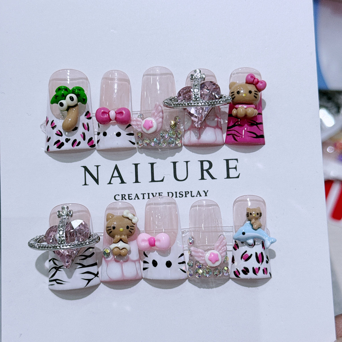 Kreatives 3D Nagelkunst Dekor Set