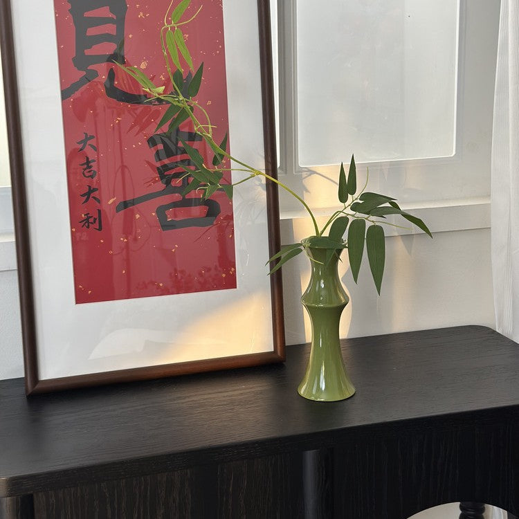 Retro Keramik Bambus Vase