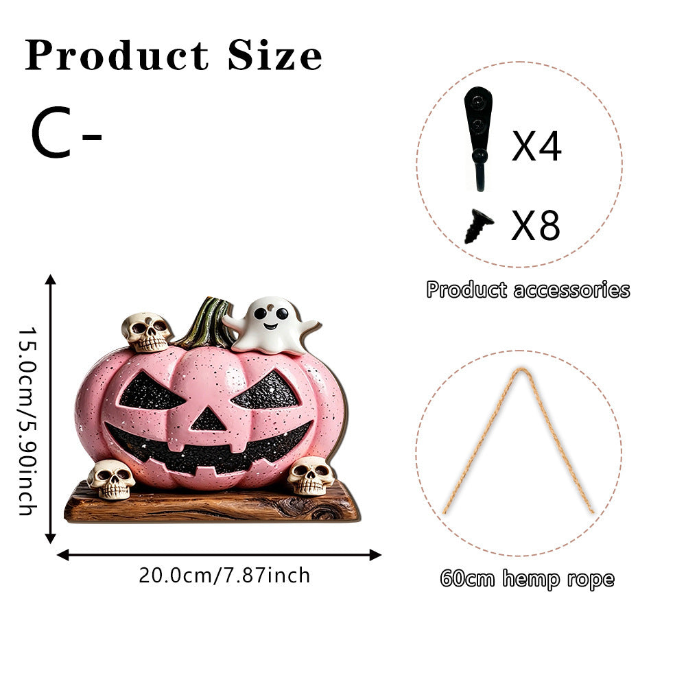 Halloween Dekofigur mit Hexenmotiven Brehn