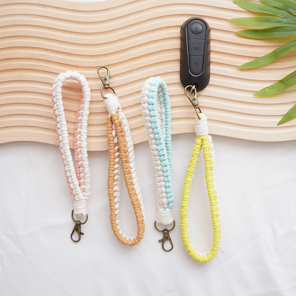 Macramé Schlüsselanhänger Halter Brehn