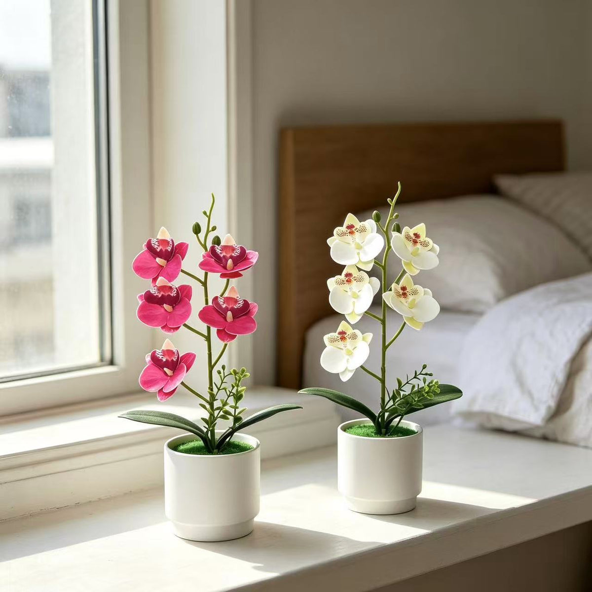 Künstliches Orchideen-Blumengesteck für Wohnkultur und Präsentation