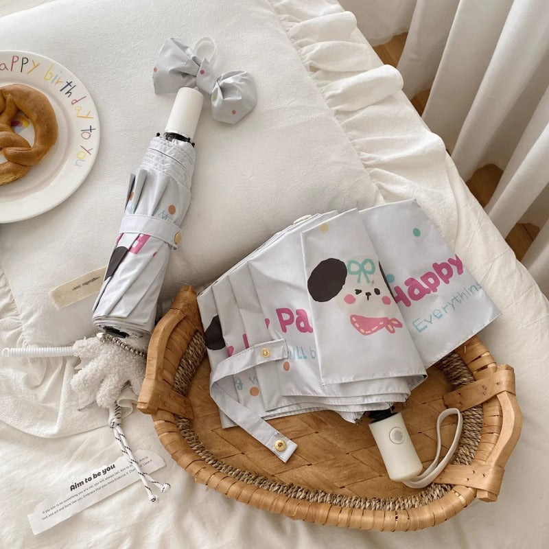 Damen Faltregenschirm mit kreativem Cartoon-Design Brehn