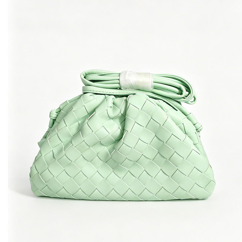Elegante Gewebte Leder Eimer Tasche Brehn