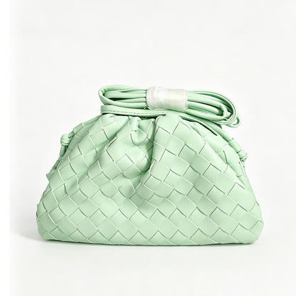 Elegante Gewebte Leder Eimer Tasche Brehn