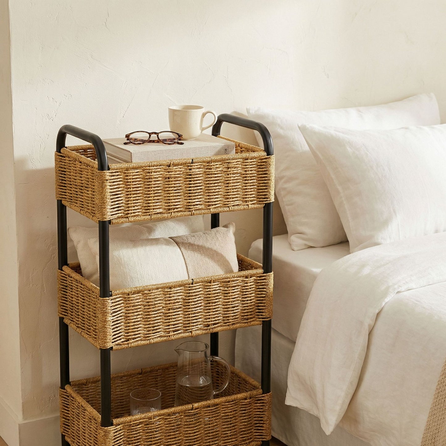 Multi-Tier Geflochtener Badezimmer-Organisator Korb Brehn