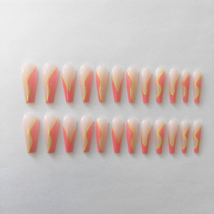 Künstlerische Gradient Press-On Nagelspitzen