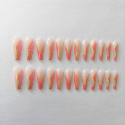 Künstlerische Gradient Press-On Nagelspitzen