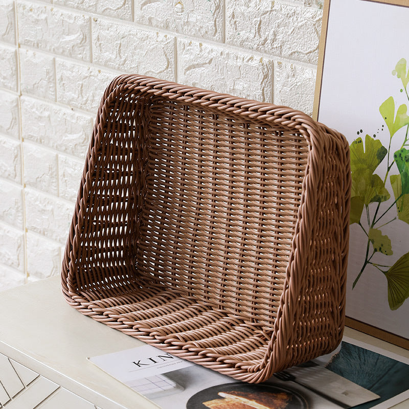 Unisex Tragbare Aufbewahrungskiste aus geflochtenem Rattan Brehn