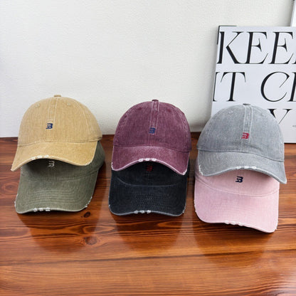 Unisex Distressed Cotton Baseball Cap Brehn 1784083761