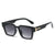 Oversized Quadrat Rahmen Mode Sonnenbrillen Brehn
