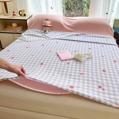 Damen Baumwoll Tagesdecke mit floralen Mustern Brehn
