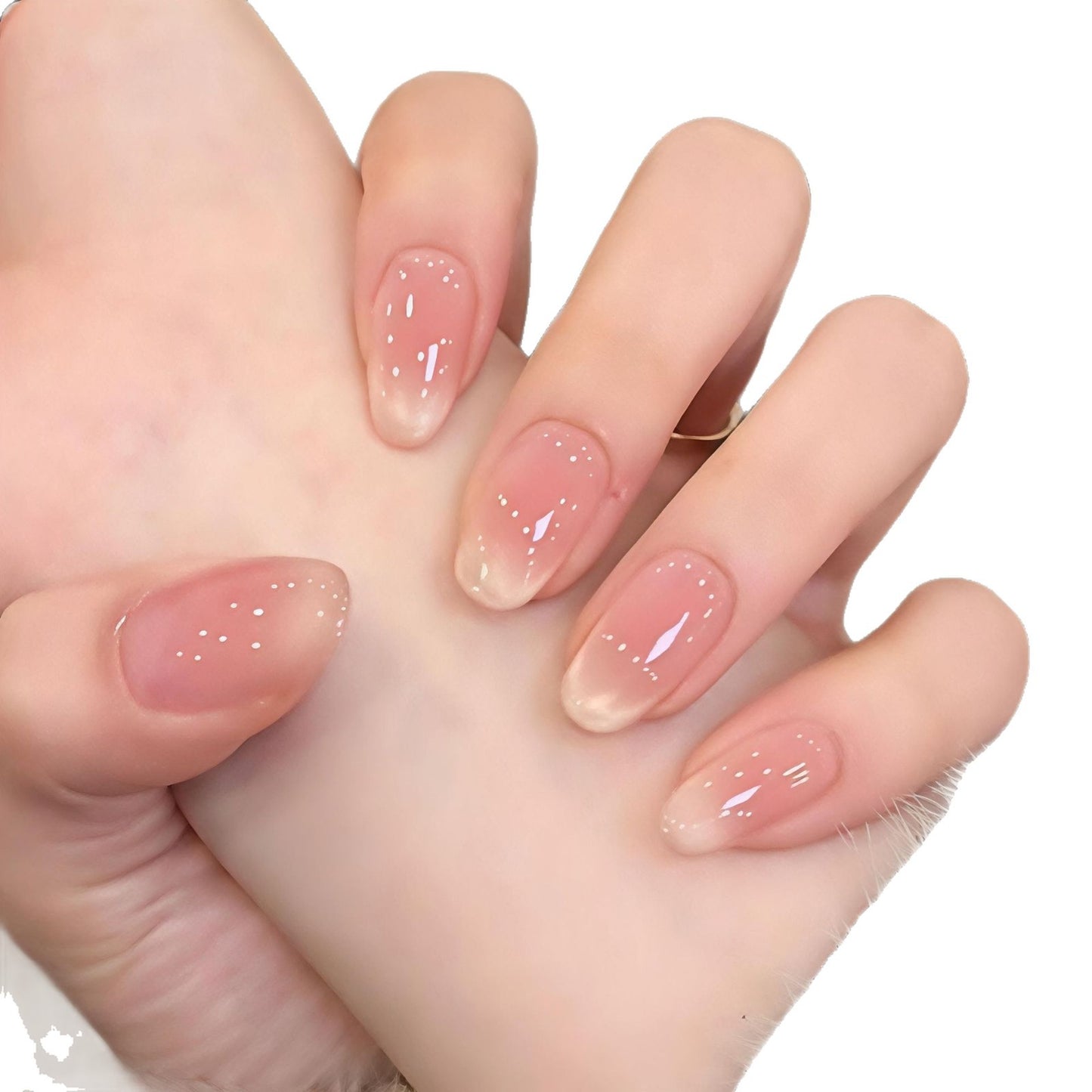 Künstlerische Nagelverlängerungen mit floralen Akzenten Brehn