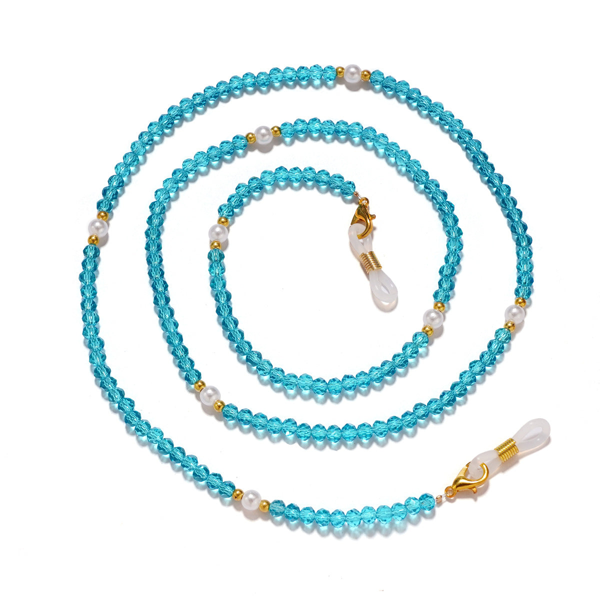 Elegante kristallbesetzte Brillekette Brehn