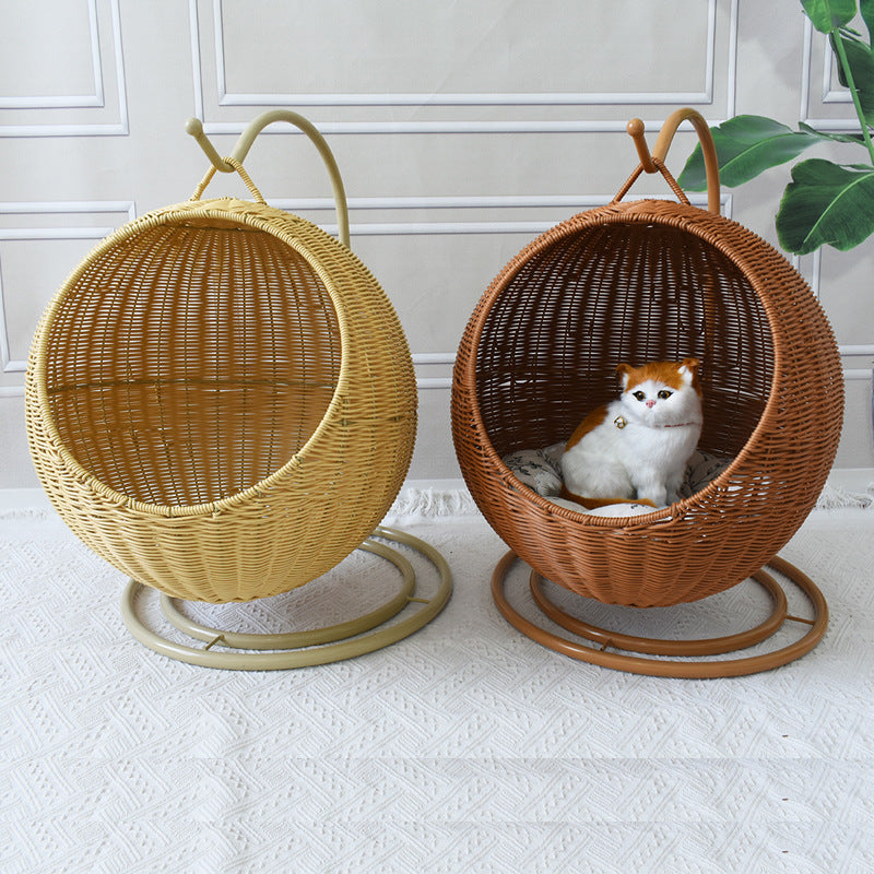 Hängender Rattan-Schaukelstuhl Brehn