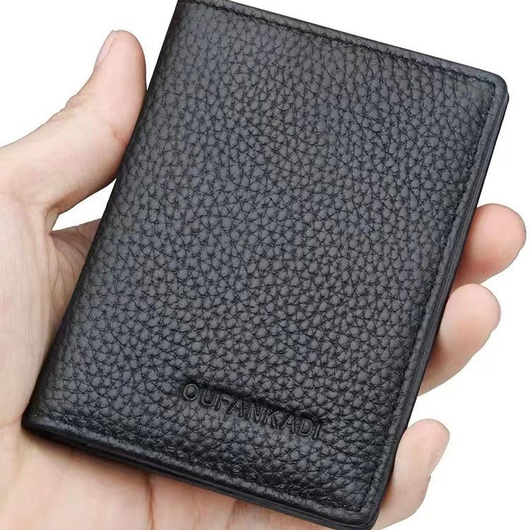 RFID-blockierende Leder-Kartenhalter Brehn