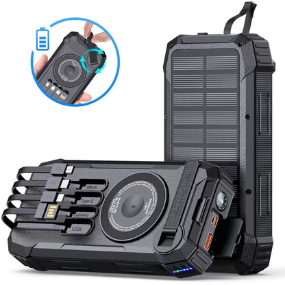 Solar Powerbank mit Multifunktionalem Ladegerät Brehn
