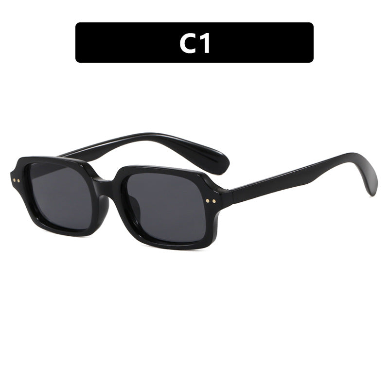 Damen stilvolle quadratische Sonnenbrille mit markanten Akzenten Brehn