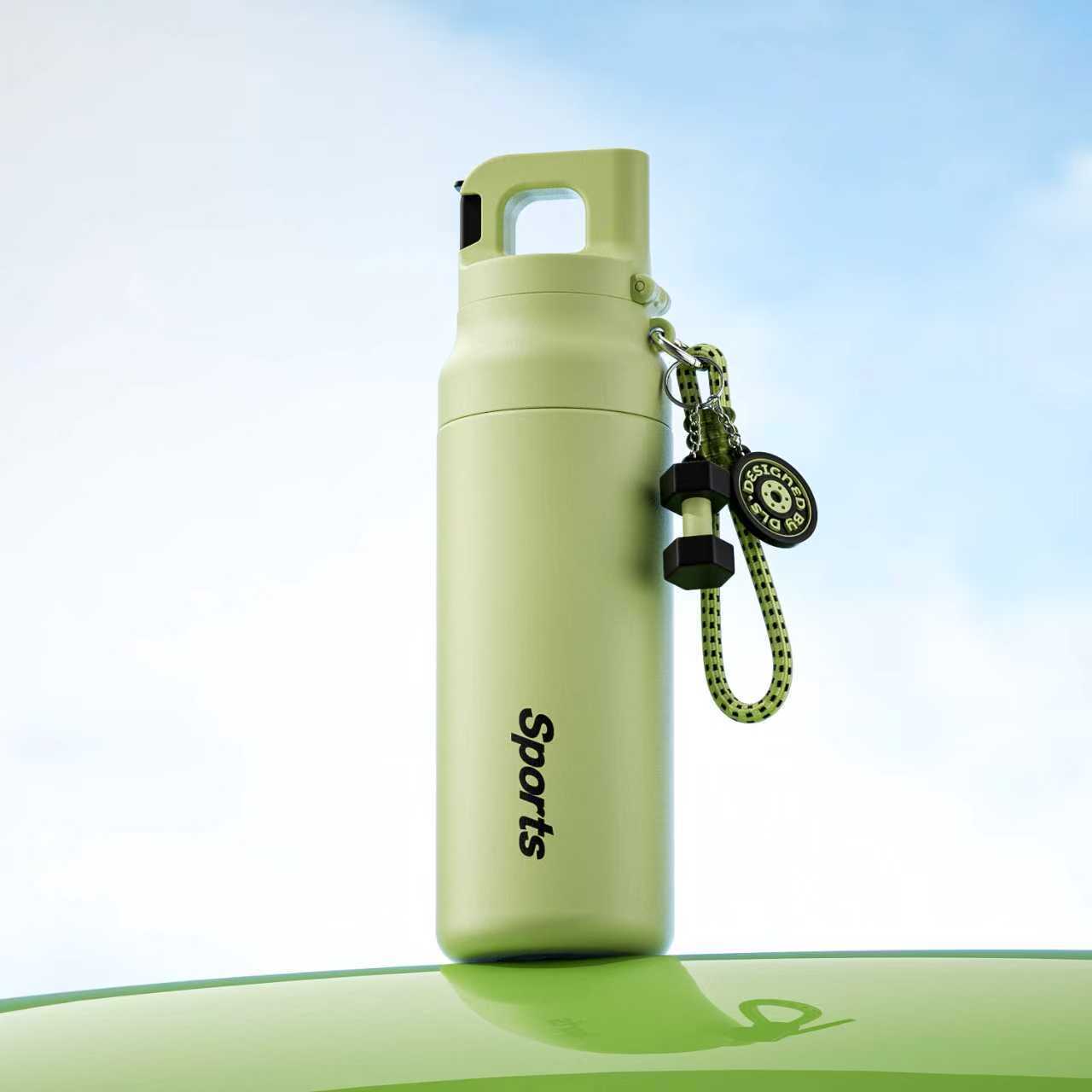 Damen Sportliche Wasserflasche mit innovativem Verschluss Brehn