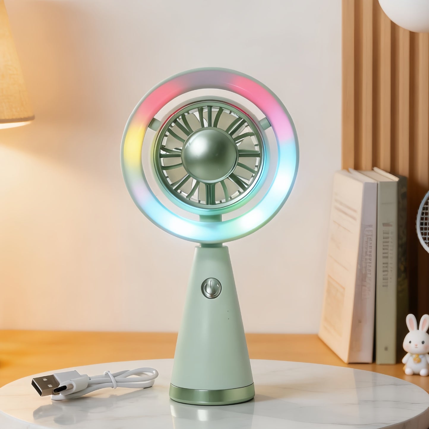 Unisex Tragbarer LED Ventilator im modernen Design Brehn