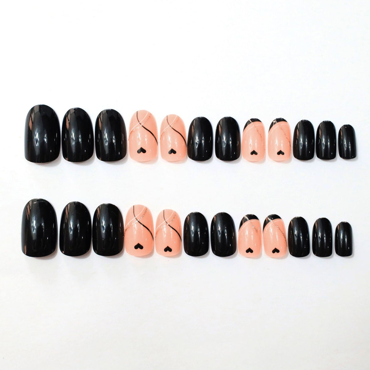 Trendiges abstraktes Nagelkunst-Set Brehn