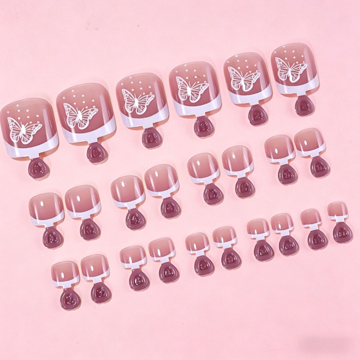 Elegantes Press-On Nagelkunstset