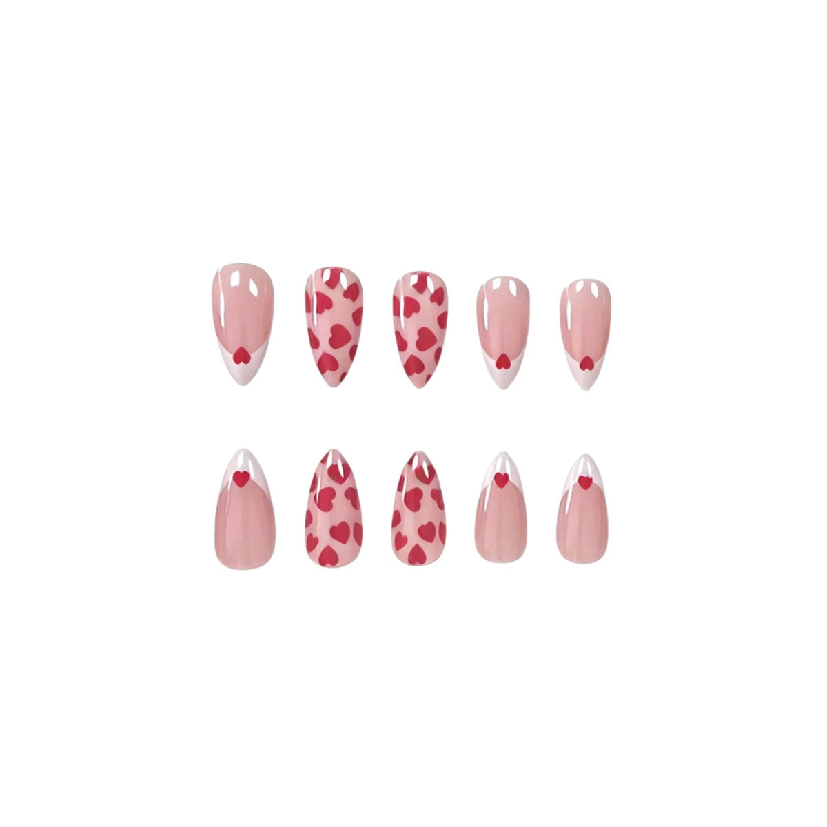Herz-Muster Nail Art Verbesserungen Brehn