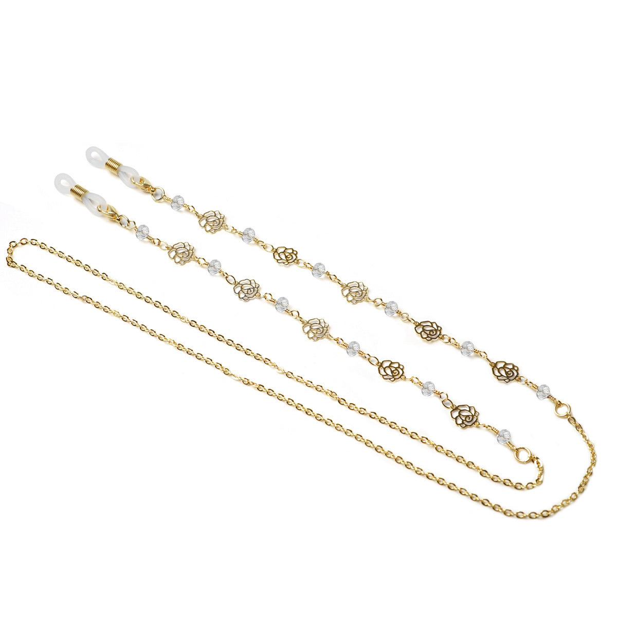 Modische Brillenhalterkette mit Blumen-Design Brehn