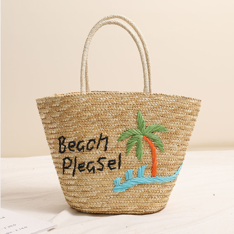 Damen Handgefertigte Strandtasche mit verspieltem Motiv und robusten Tragegriffen Brehn