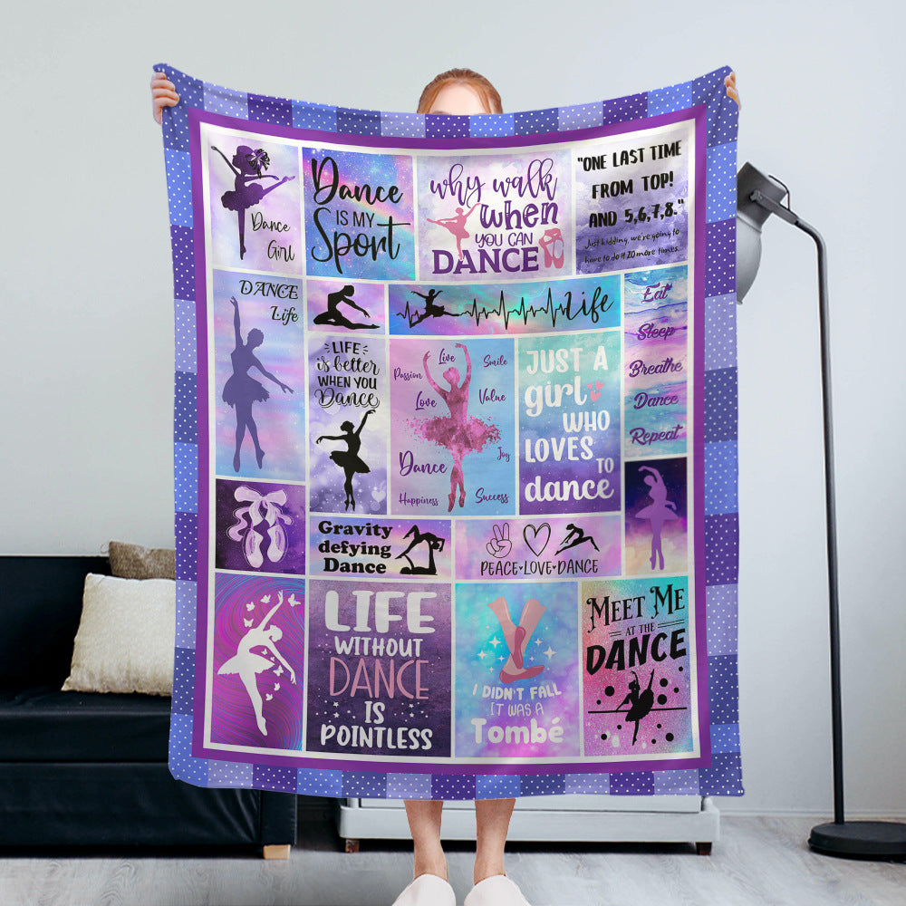 Tanz-Themen Fleece-Decke Brehn
