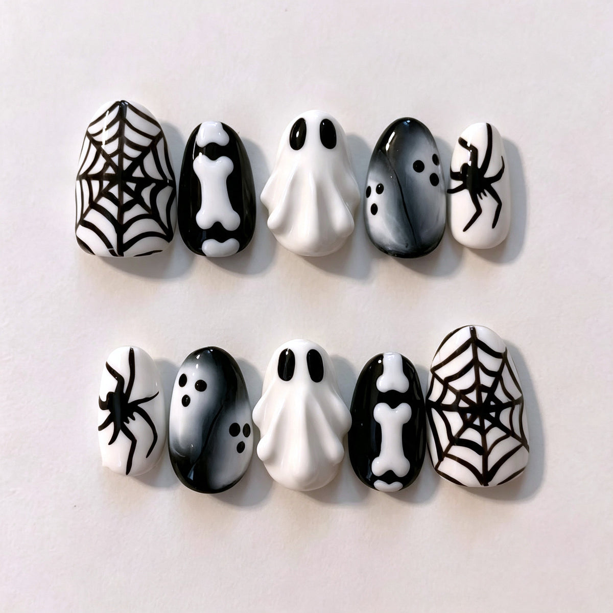 Halloween-Themen Press-On Nagelkunst Set 1790738549