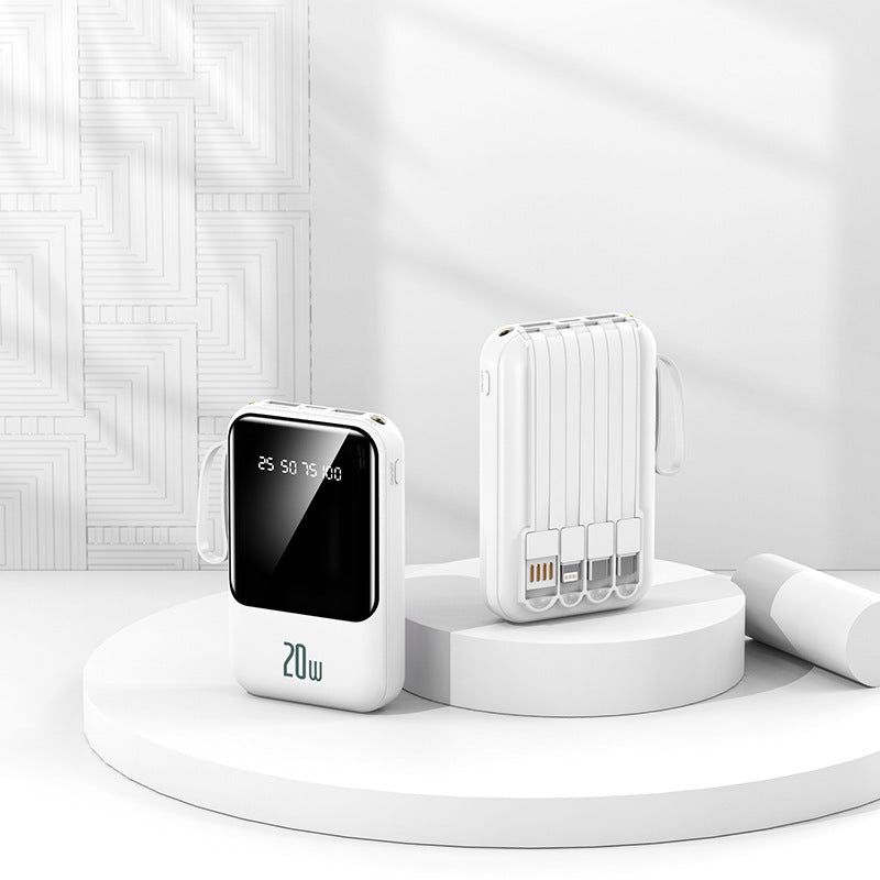 Tragbare Powerbank mit Hochmoderner Ladeanzeige und Schnellem Usb-C Anschluss Brehn
